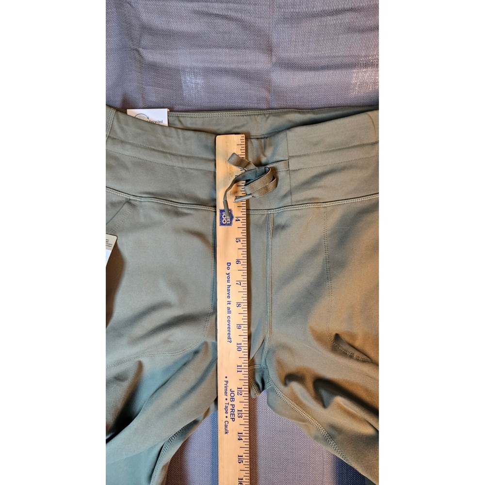 Mondetta High Rise Capri with Drawcord Tea Leaf Green XL 1849865 NEW - Picture 4 of 7